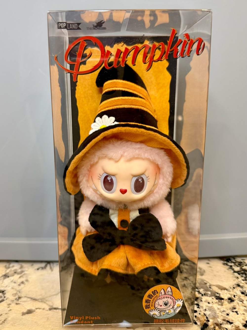 Pop Land Labubu Magic of Pumpkin Mokoko Vinyl Plush Pendant (Pop Land Exclusive)